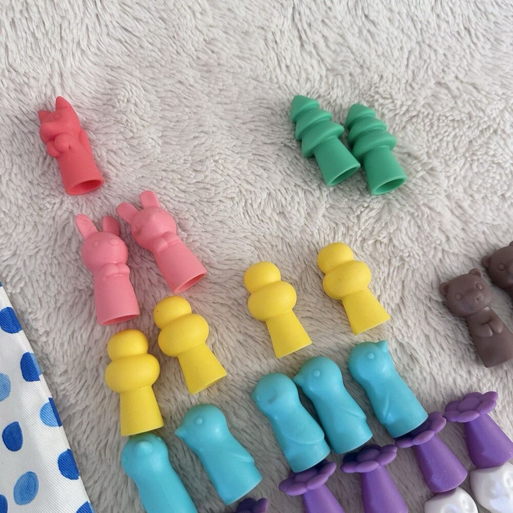 Lovevery Montessori Math Bar Replacement Finger Puppets With Storage Bag - Picture 2 of 4